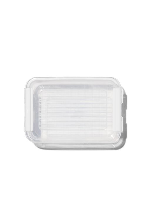 boîte de rangement avec couvercle 0.5L Dublin transparent 18x11x5