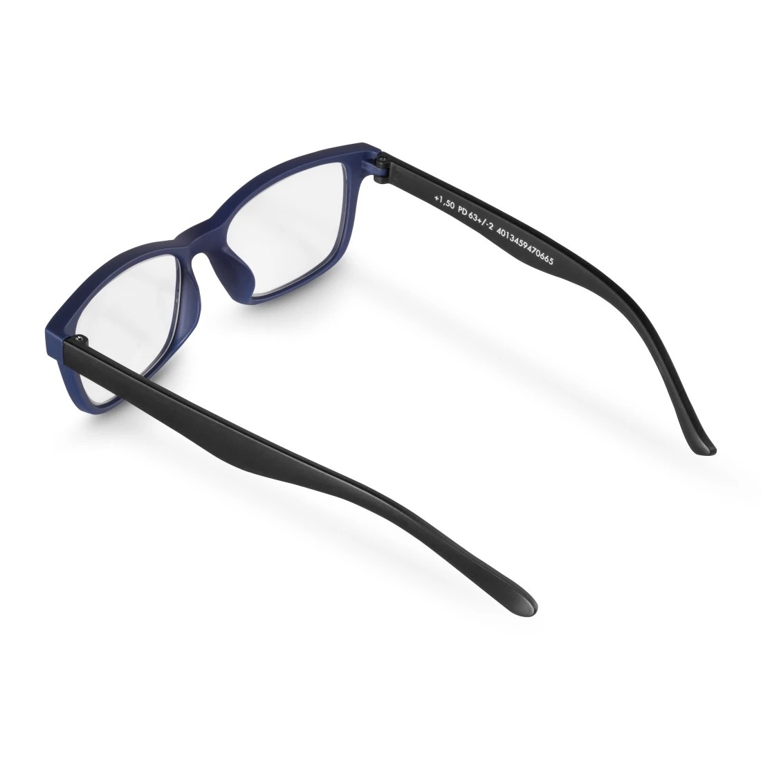 Nachhaltige Lesehilfe Lese Brille Dioptrie  2.00 Recycelt Matt (00096238) - Blau / Schwarz
