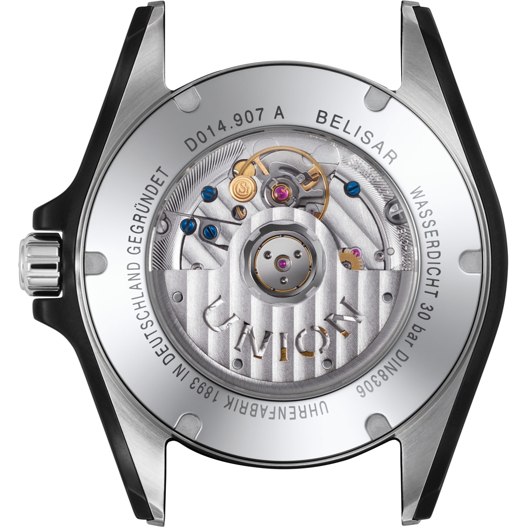 Union Glashütte Belisar Datum Sport Pro Automatik Schwarz