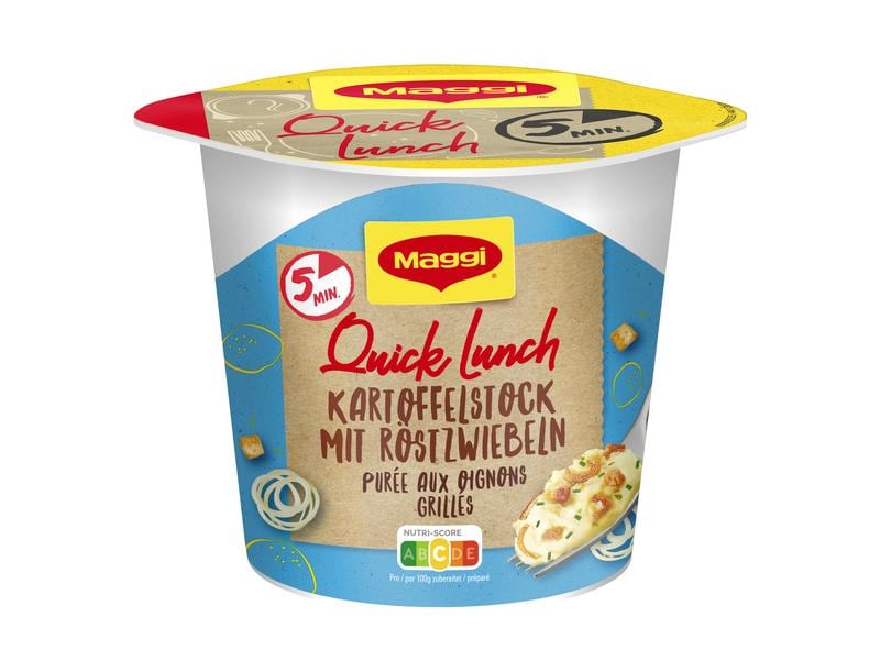 Maggi Quick Lunch Kartoffelstock mit Röstzwiebeln 56 g Fertiggericht mit Teigwaren