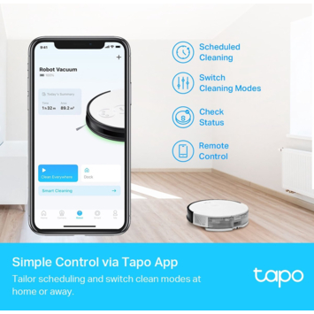 TP-Link Tapo Robotstofzuiger RV10 Plus met dweilfunctie