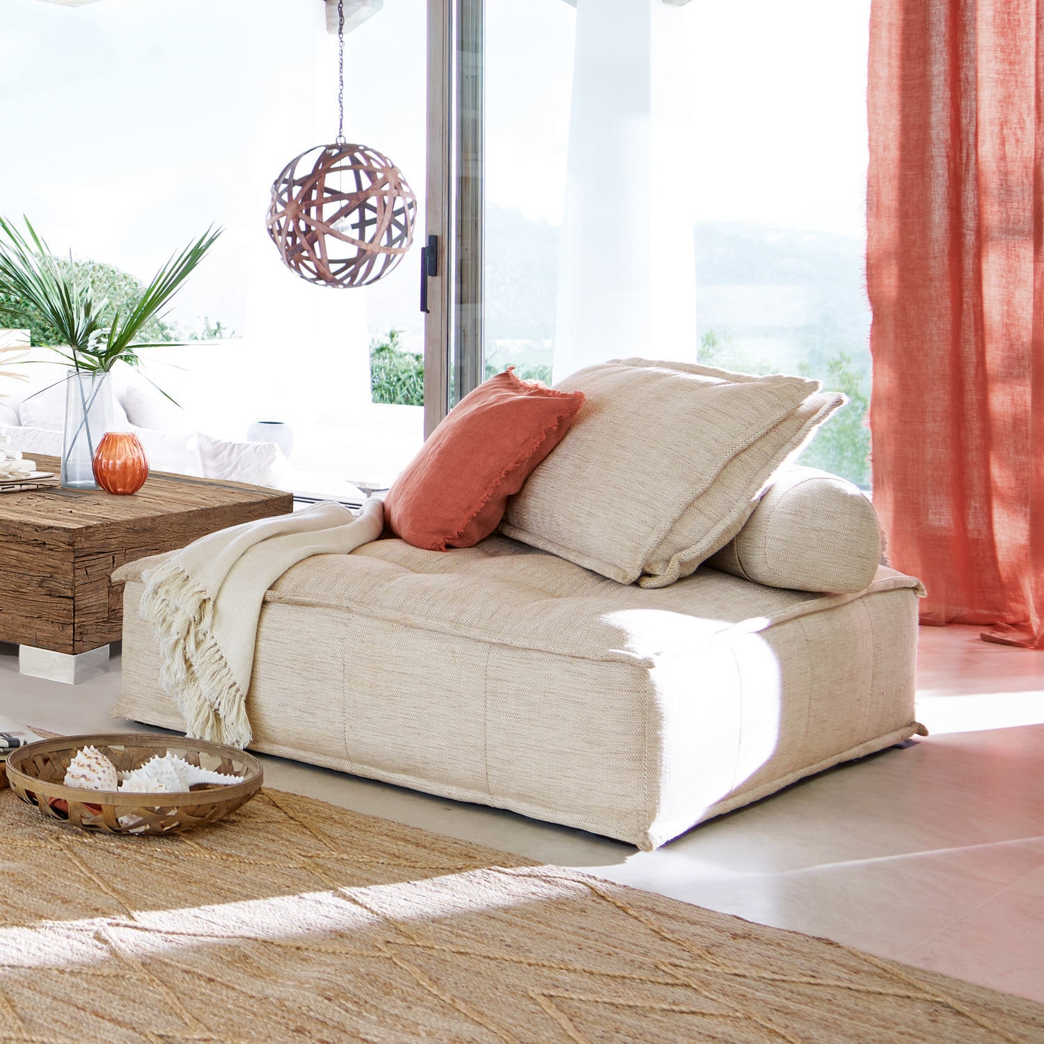 Loungesofa Tesshill leinen