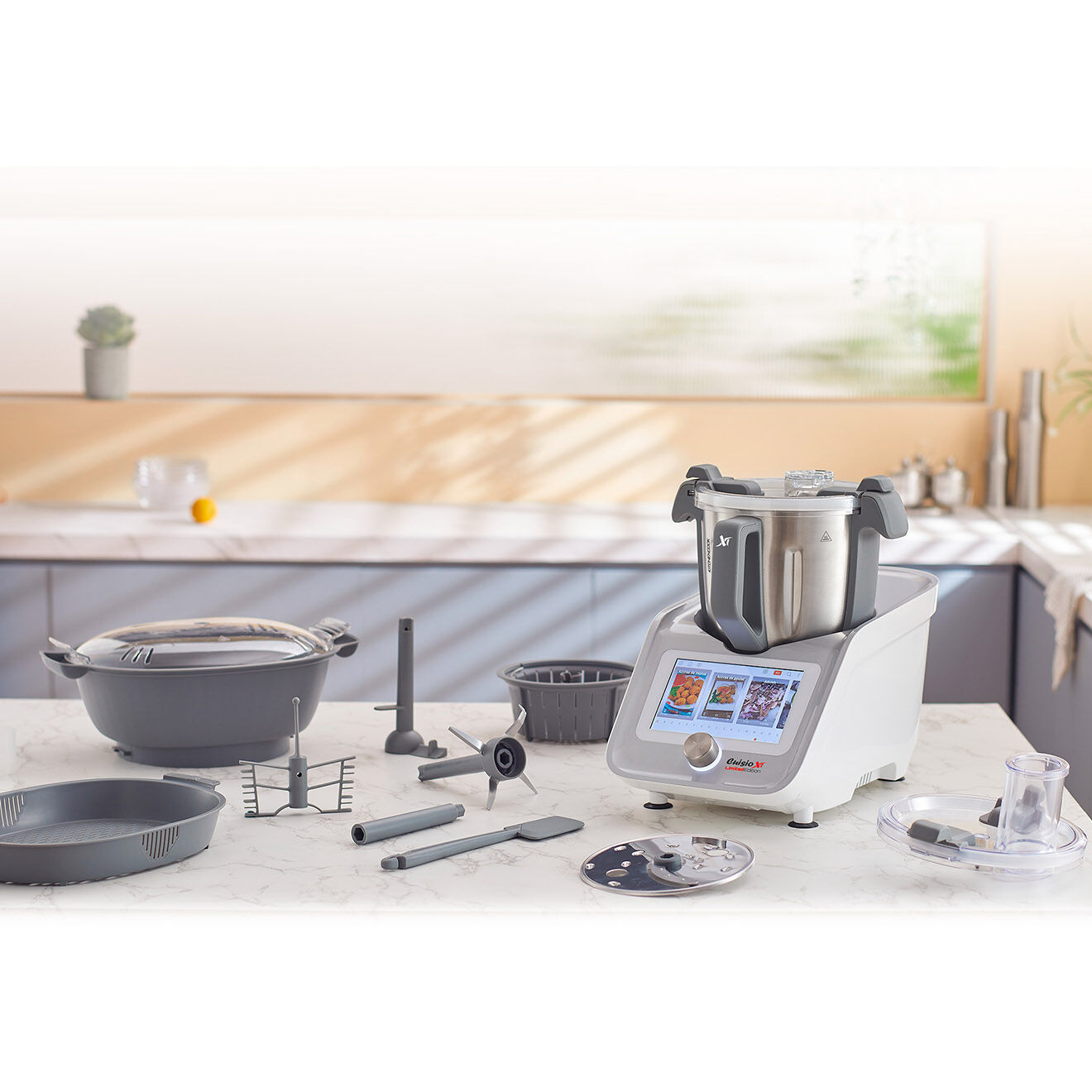 Kitchencook Robot Cuiseur connecté Cuisio multifonction multicolore - 3 L