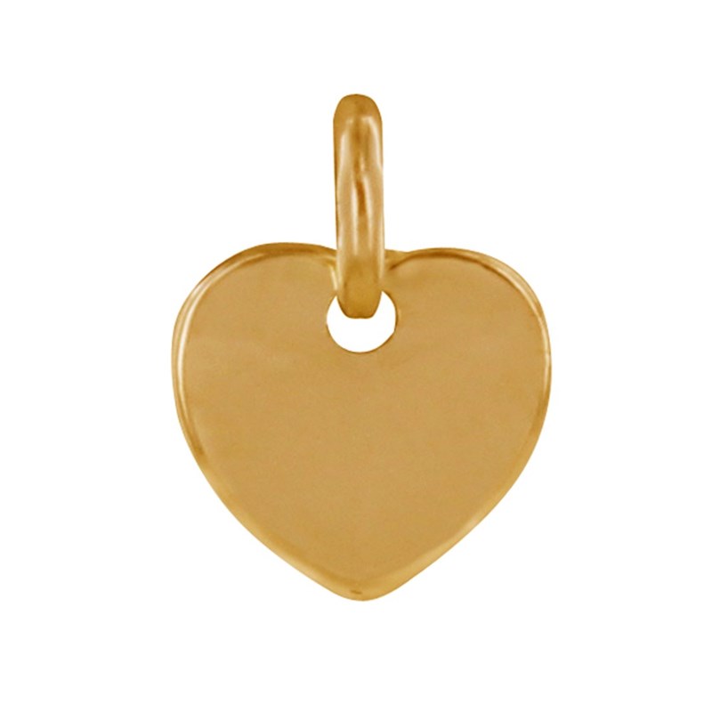 Pendentif Plaqué Or Petit Coeur Fin