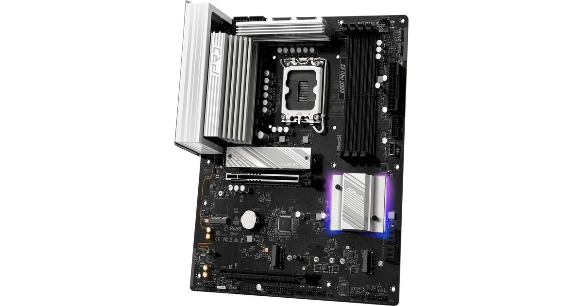 ASRockB860 Pro RS socket 1851 moederbord  (RAID, 2.5 Gb-LAN, Sound, ATX)