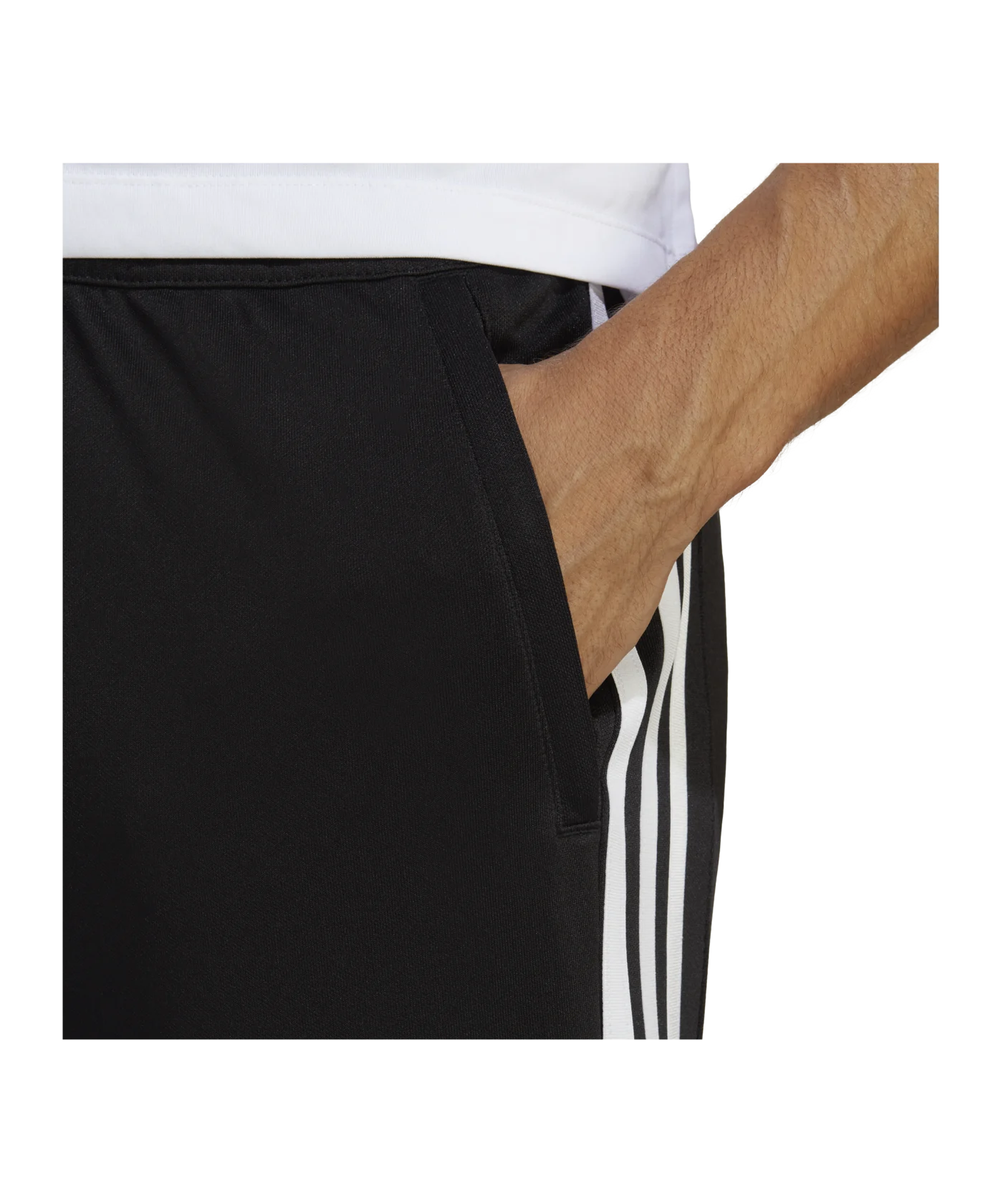 adidas Base 3-Stripes Trainingshose Schwarz Weiss