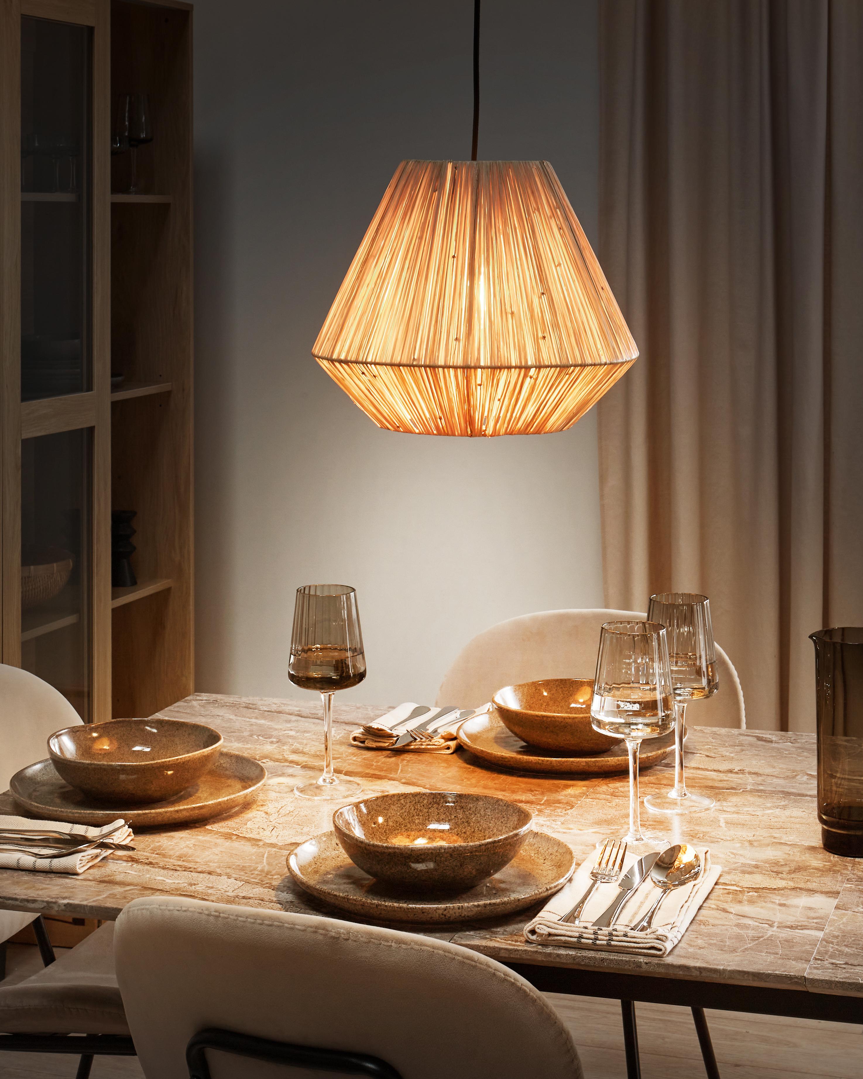 Hanglamp DAMIT Wicker Natuurlijk