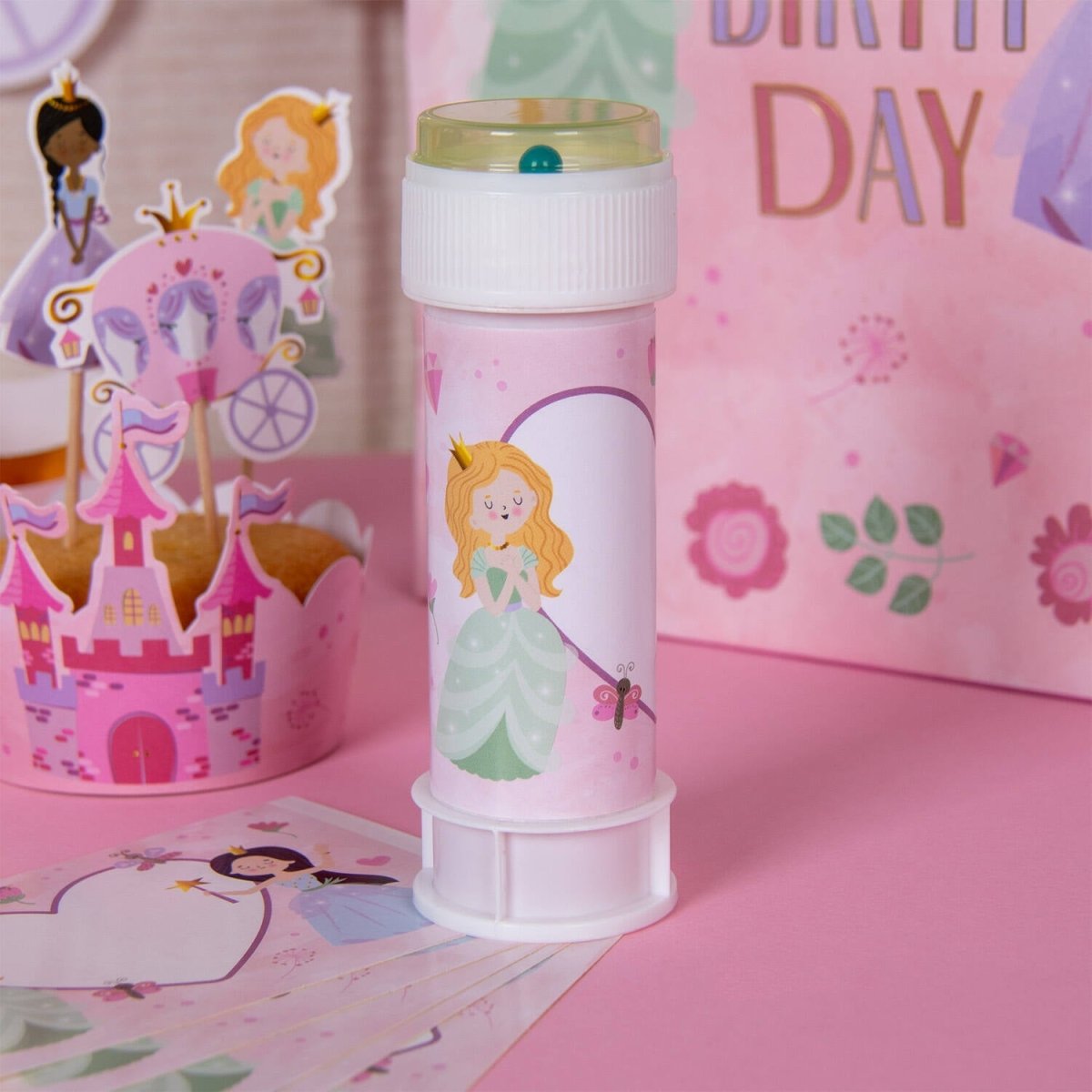 Prinsessen Stickers Bellenblaas 6st