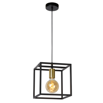 Lucide hanglamp Ruben zwart 22x22 cm (lxb)