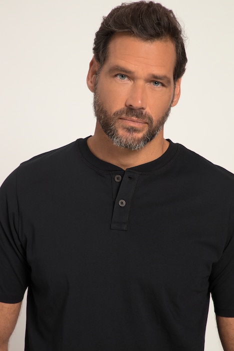 JP 1880 Henley, Bauchfit, Halbarm, Rundhals, bis 8 XL