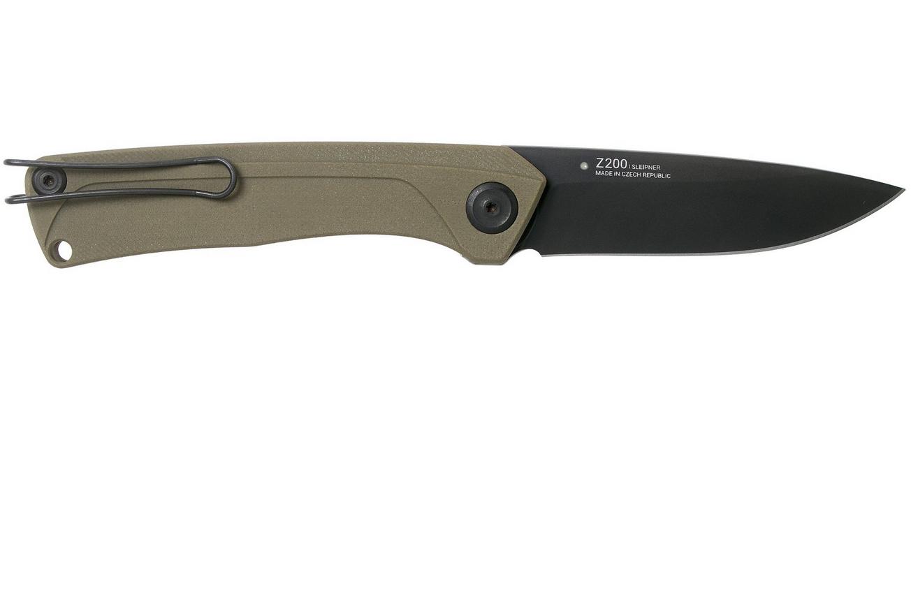 ANV Z200 Sleipner, DLC, Linerlock, G10, Olive, Z200-021 zakmes