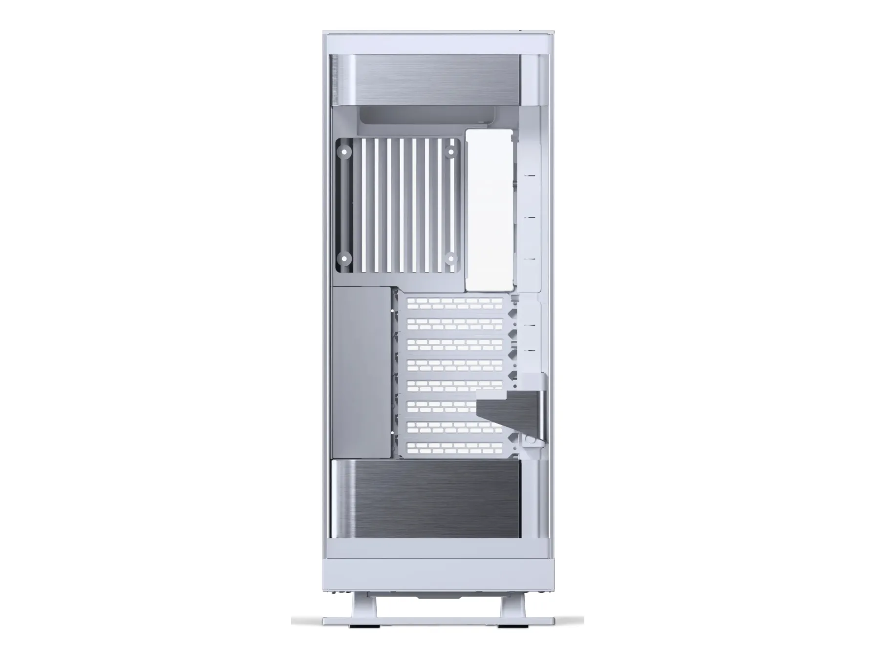Phanteks Evolv Series X2 - Mid tower - udvidet ATX - sidepanel med vindue (hærdet glas) - ingen strømforsyning (ATX) - sølvhvid - USB/Lyd