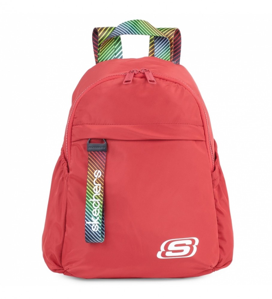 Mochila pequena Skechers S895 vermelha - 32 x 23 x 12 cm -