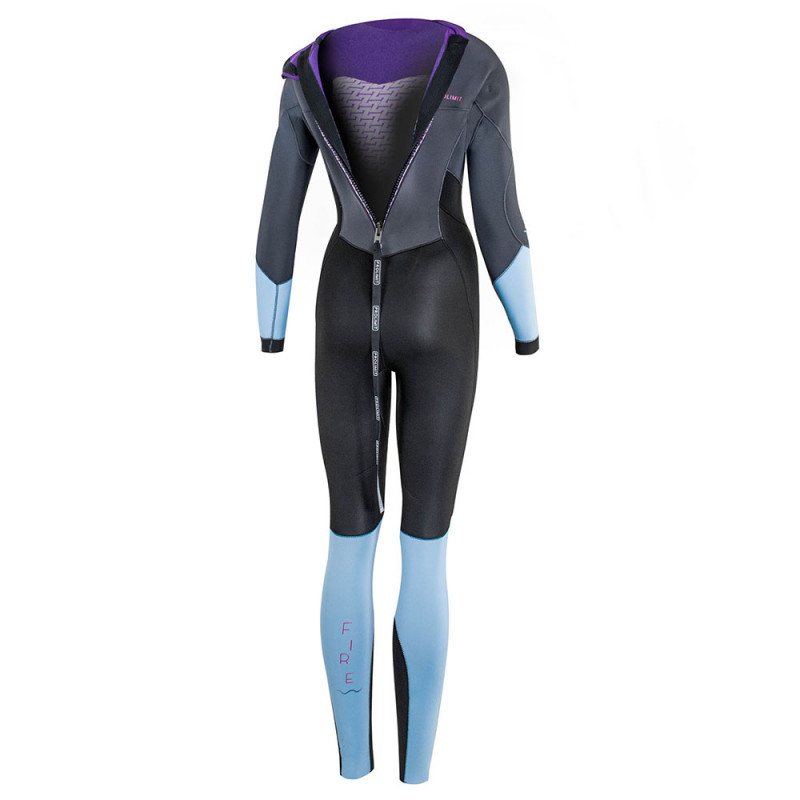 COMBINAISON FEMME PROLIMIT FIRE STEAMER 5/3 BACKZIP BLACK/ASH/ICEBLUE