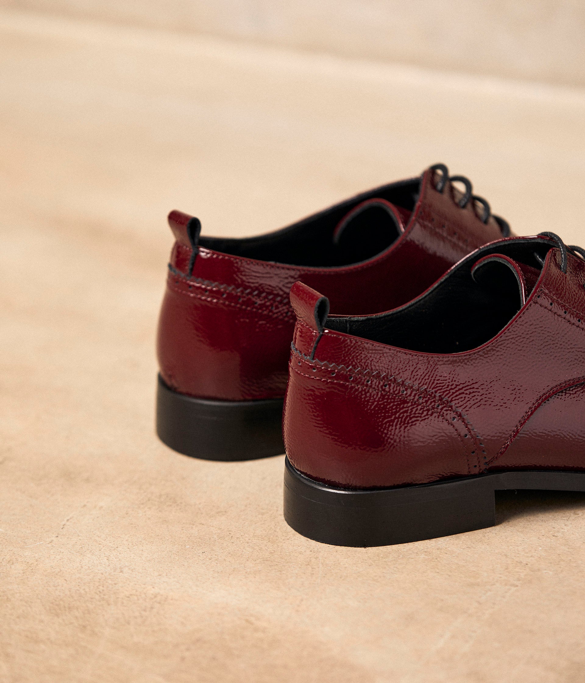 Derbies bordeaux vernis Florence