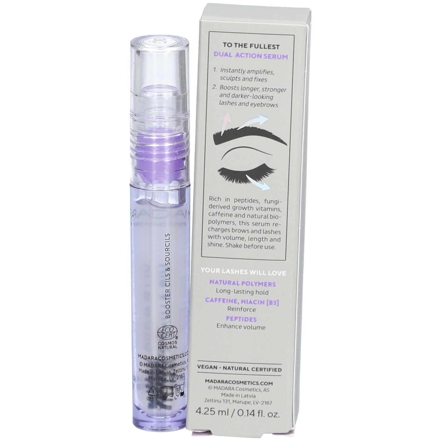 Madara Grow & Fix Augenbrauen-und Wimpernserum 4,25ml