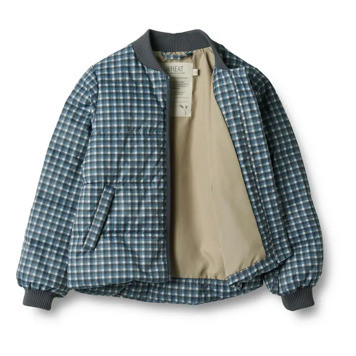 Wheat Veste Puffer Malo Carreaux Fibres Recyclées | Bleu