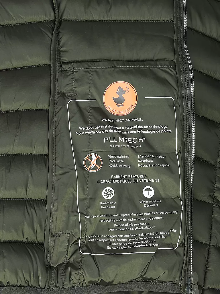 SAVE THE DUCK Leichtsteppjacke ALEXIS grün