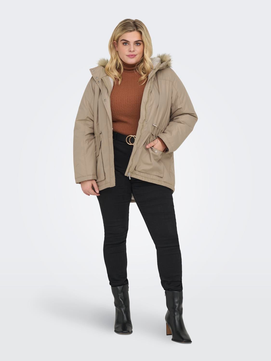 CARLUCIA Langer Parka Weathered Teak