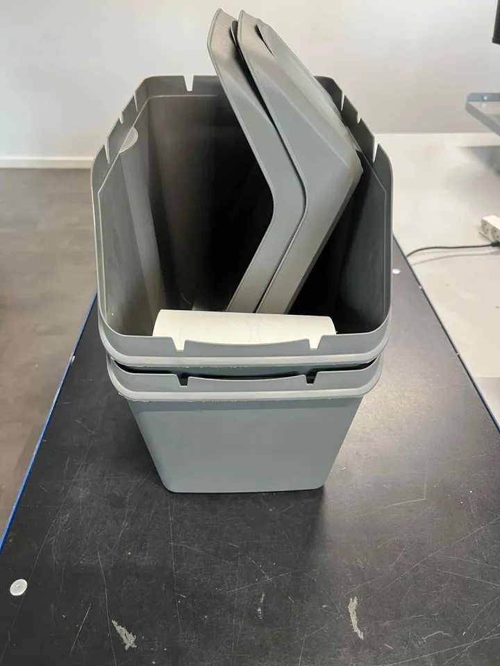 [OUTLET] - Prosperplast Sortibox affaldsbeholder til sortering 3 x 25L grå (ISWB25S3-405U)