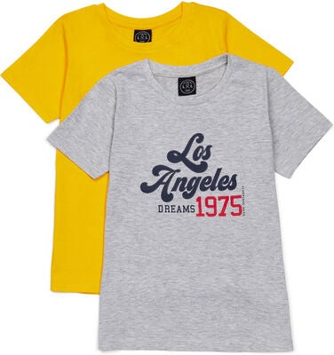 Luca & Lola Olivia Topp 2-pack, Grey Melange