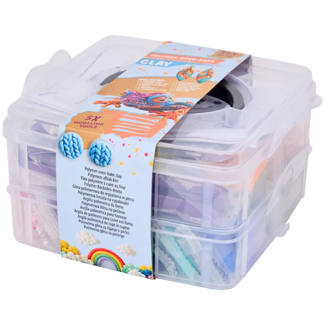 Polymeerklei-set 131-delig | 36 x 20 gram