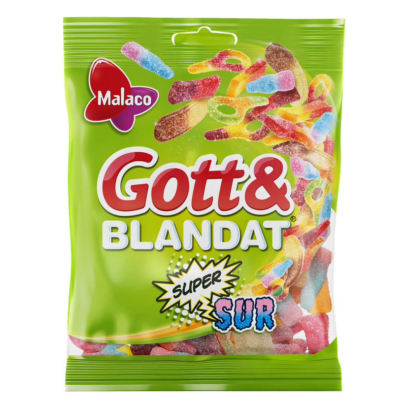 Godt & Blandet Supersur 130 g