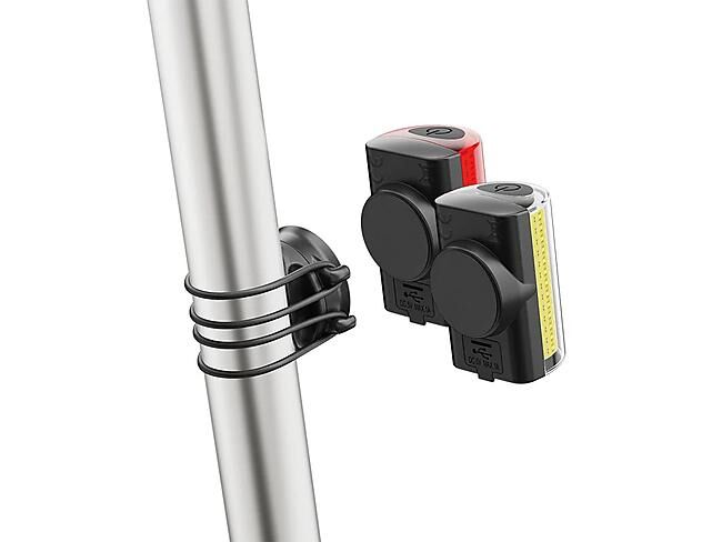SHAPEHEART - PACK LAMPE AVANT ET ARRIERE POUR VELO