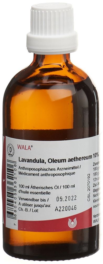 WALA Lavandula 10 %<br>100 ml, Glasflasche, Ätherisches Öl