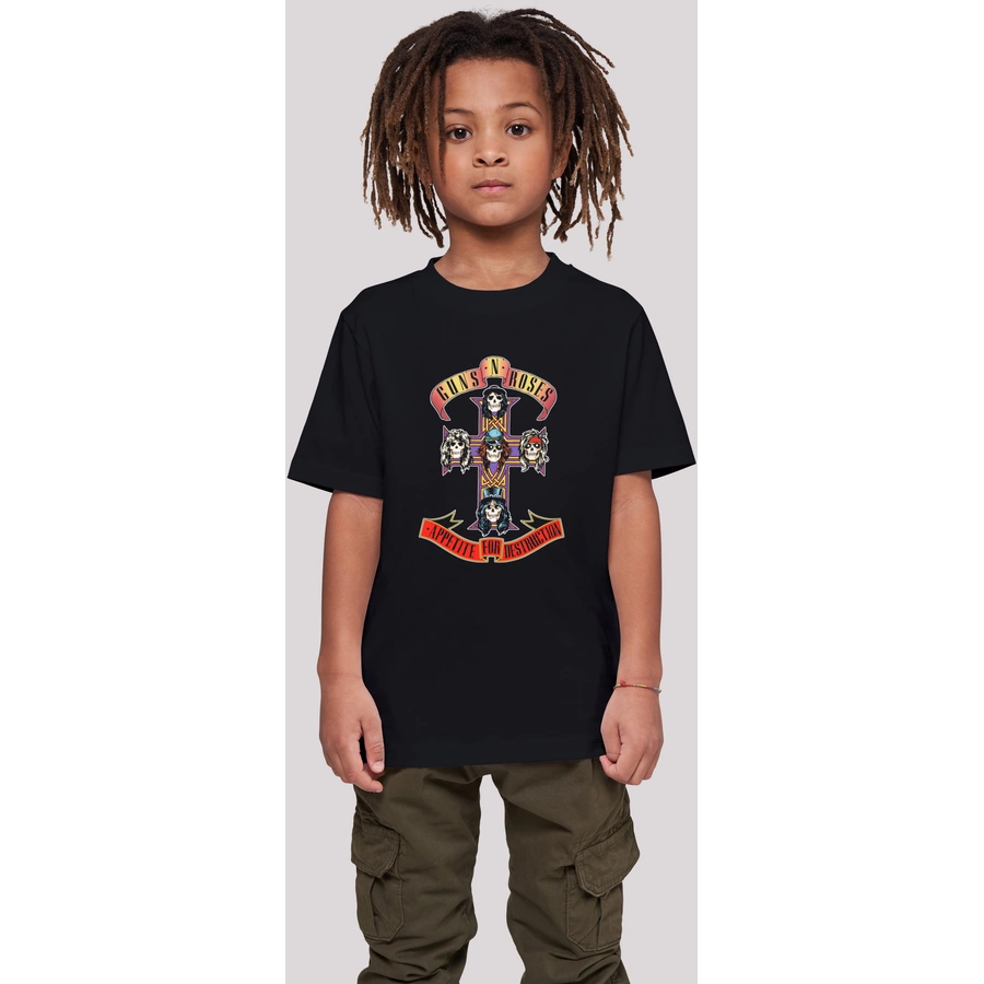 F4NT4STIC T-Shirt Guns 'n' Roses Band Appetite For Destruction schwarz