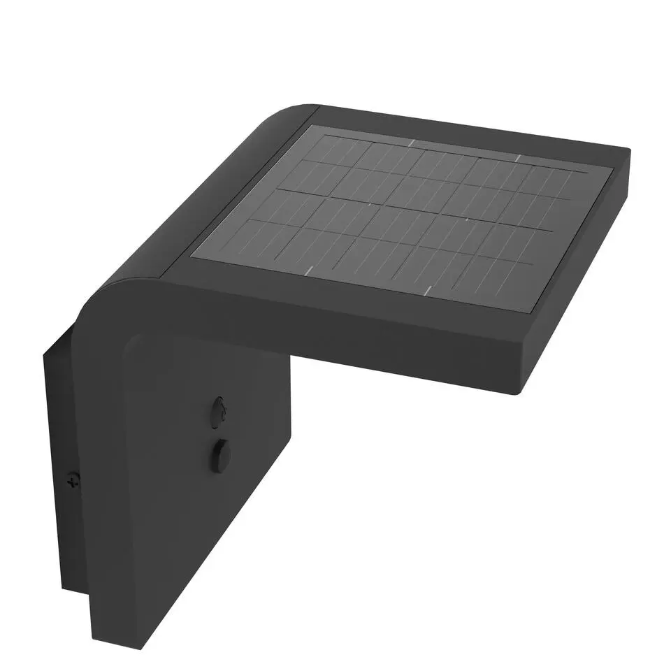 EGLO Spiante Solar Wandlamp - LED - 14 cm - Zwart/Wit