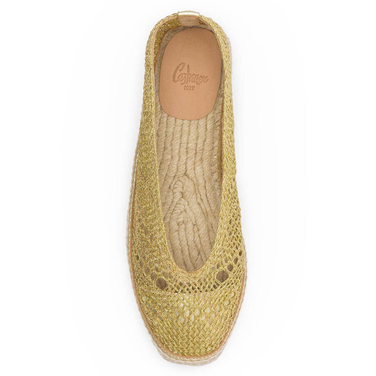 Castaner Espadrilles ajourées Kim dorées