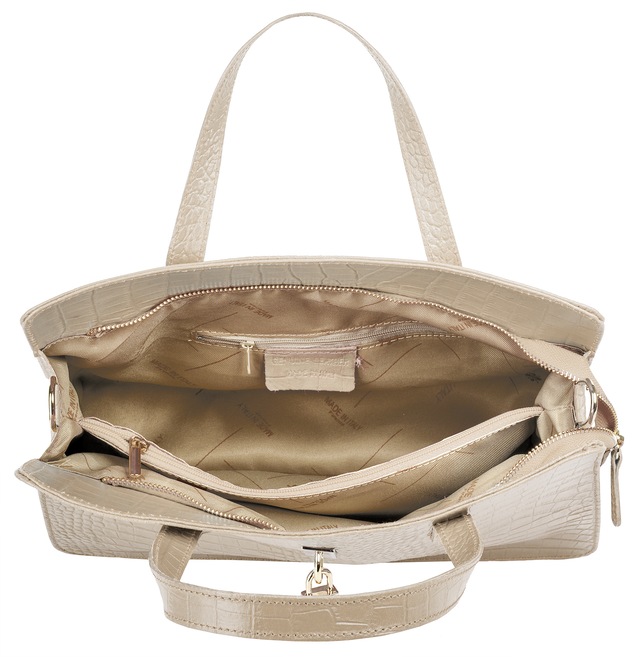 Cluty Henkeltasche echt Leder, Made in Italy