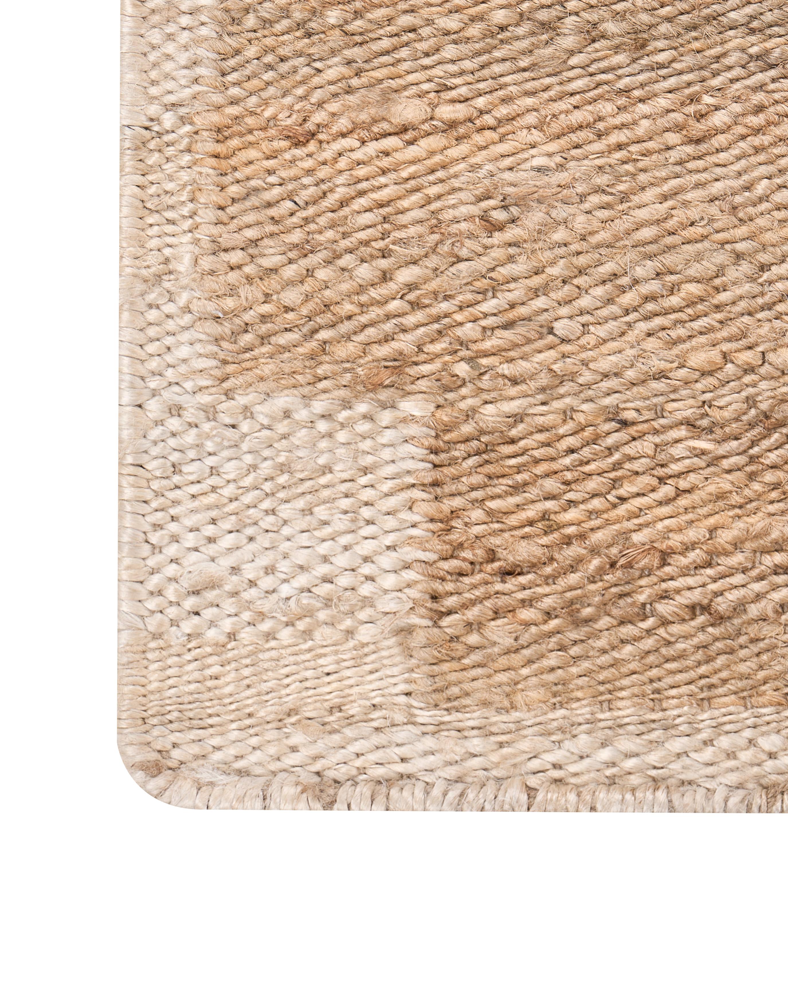 Vloerkleed GONDIA Lichtbeige 160 x 230 cm Jute