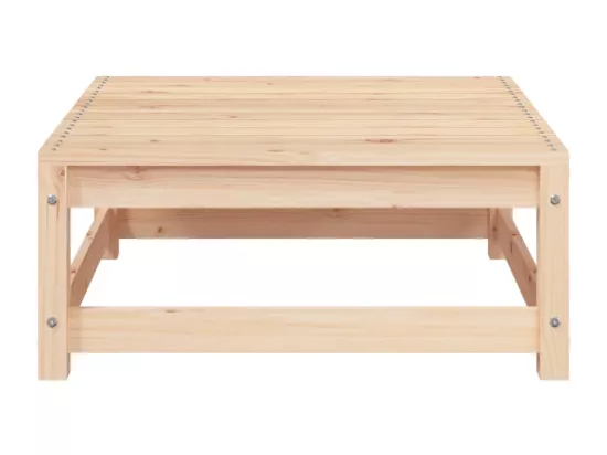 Repose-pied de jardin 70x70x30 cm bois de pin massif