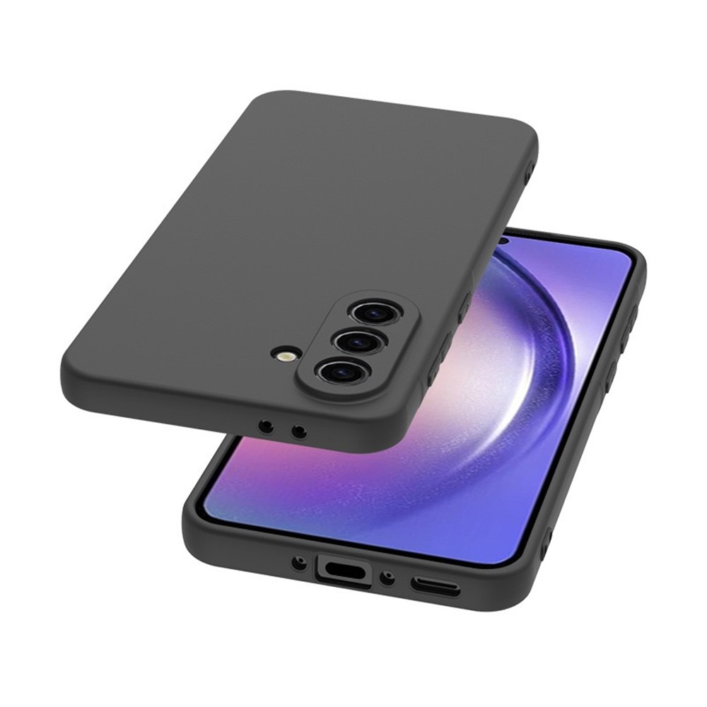 Samsung Galaxy A17 Gummi Case Hülle mit Kameraschutz - Schwarz (Matt)