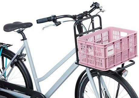 Basil Fietskrat S - Klein - 17.5 Liter - Roze