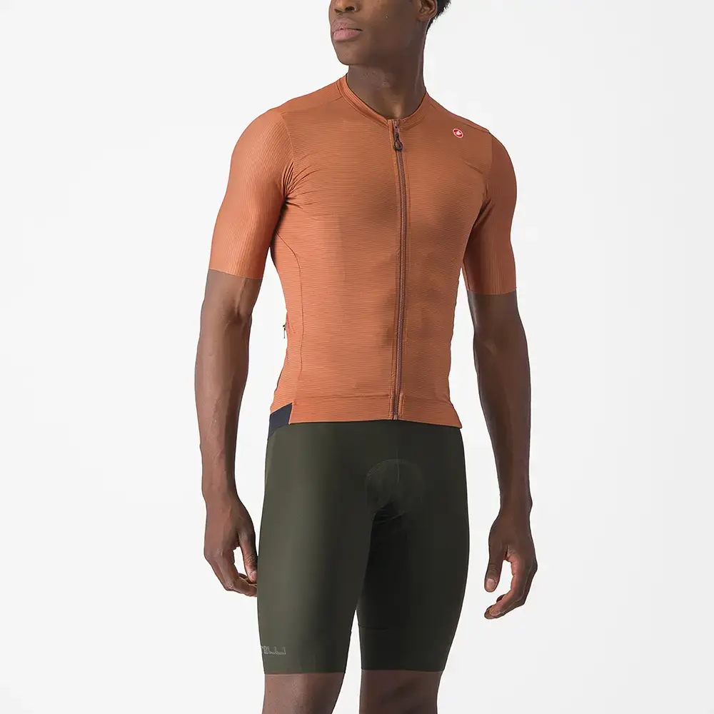 Castelli Espresso Fietsshirt Korte Mouwen Bruin/Donkergrijs Heren