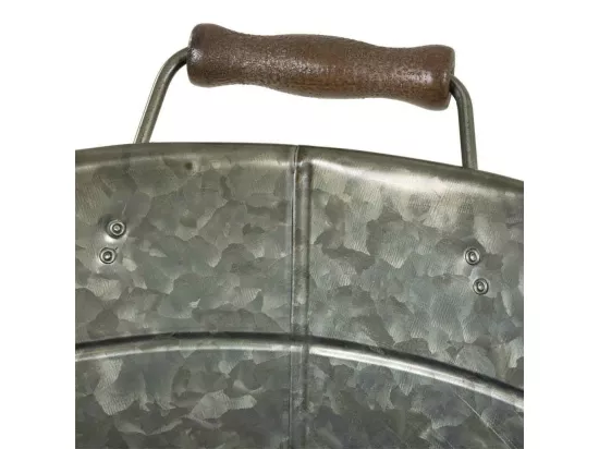 Seau à glace en métal argenté d33/38x28/30h