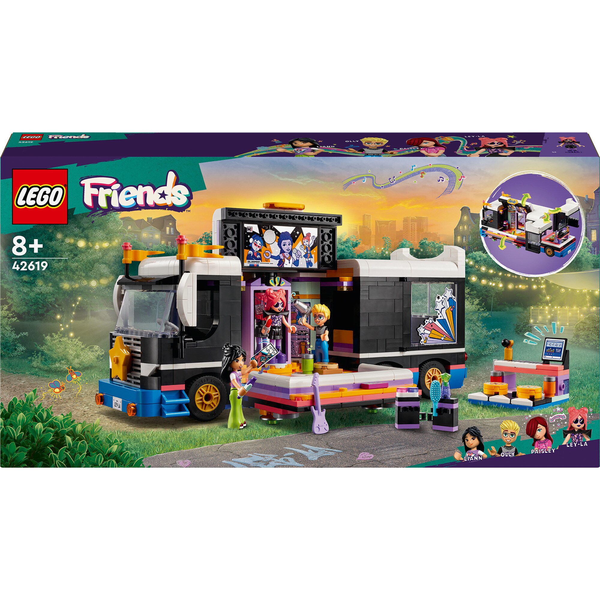 LEGO Konstruktionsspielzeug Friends Popstar-Tourbus