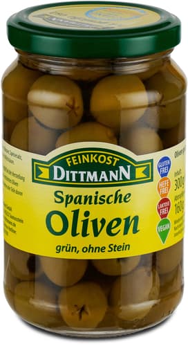 Feinkost Dittmann grüne Oliven ohne Stein