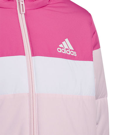 adidas Performance Steppjacke - LK Pad JKT - Rosa/Weiß