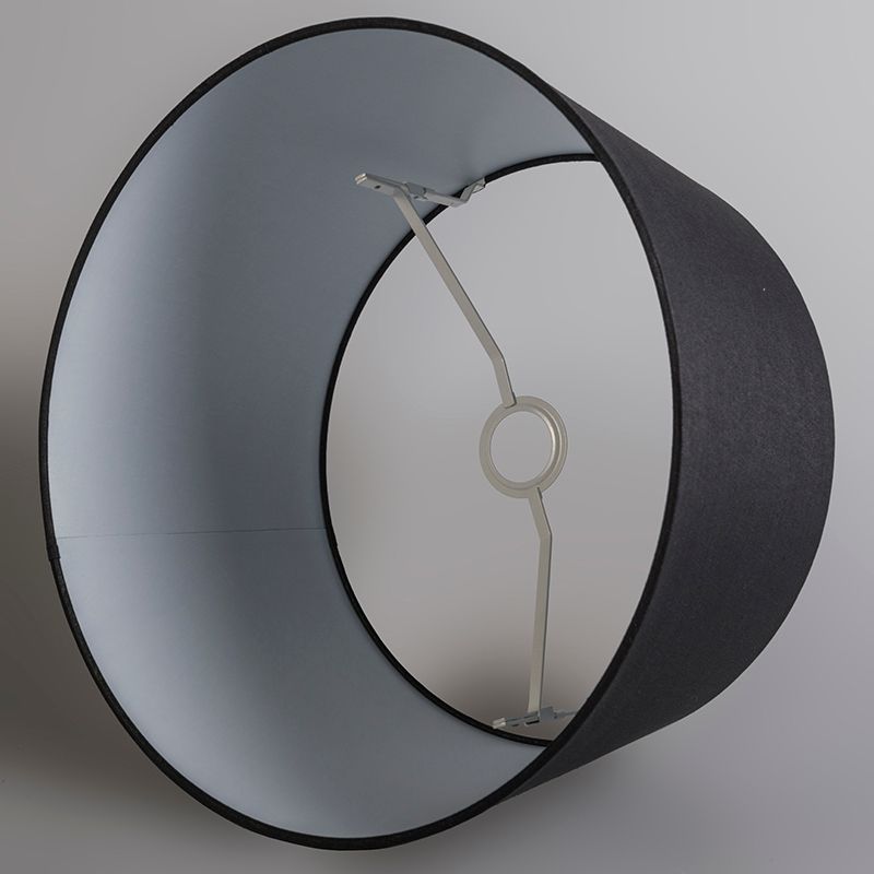 Moderne hanglamp staal met kap 45 cm zwart - Cappo 1