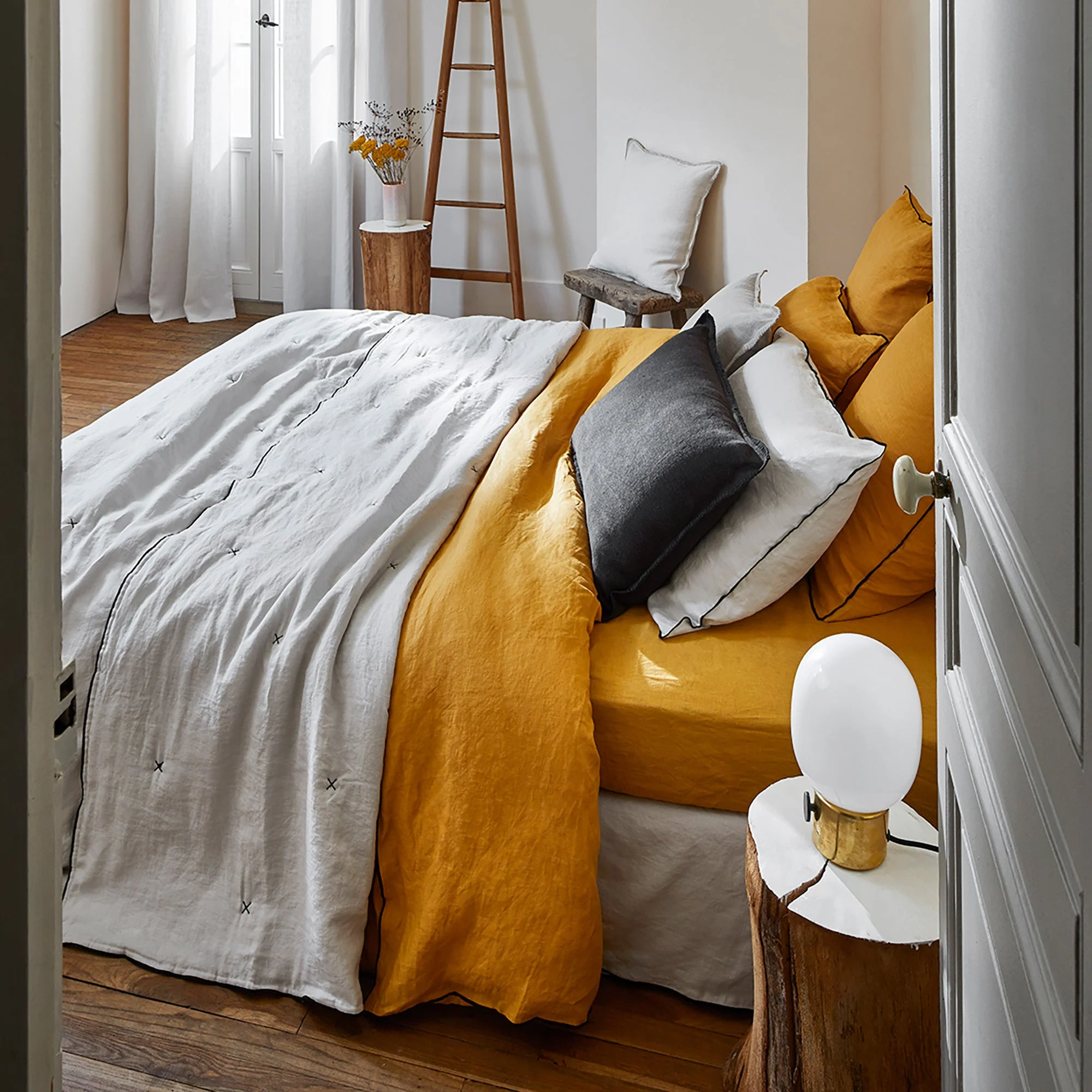 CARLINA - Housse de couette | Jaune
