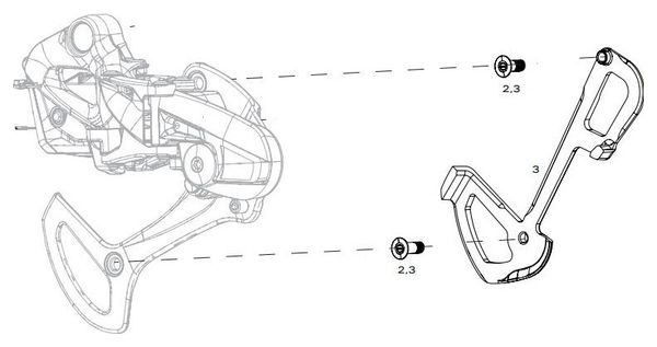 Chape Interne Sram Dérailleur XX1 Eagle AXS