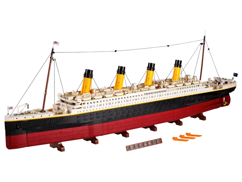 (9090-tlg. Set) Icons Klemmbausteine Spielzeug Kreuzfahrtschiff Modell Bausatz (10294) - Titanic