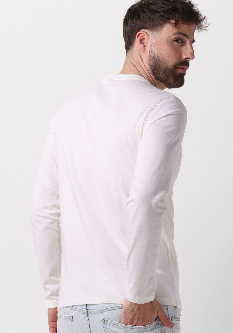 PROFUOMO gebroken wit profuomo t-shirt t-shirt long sleeve