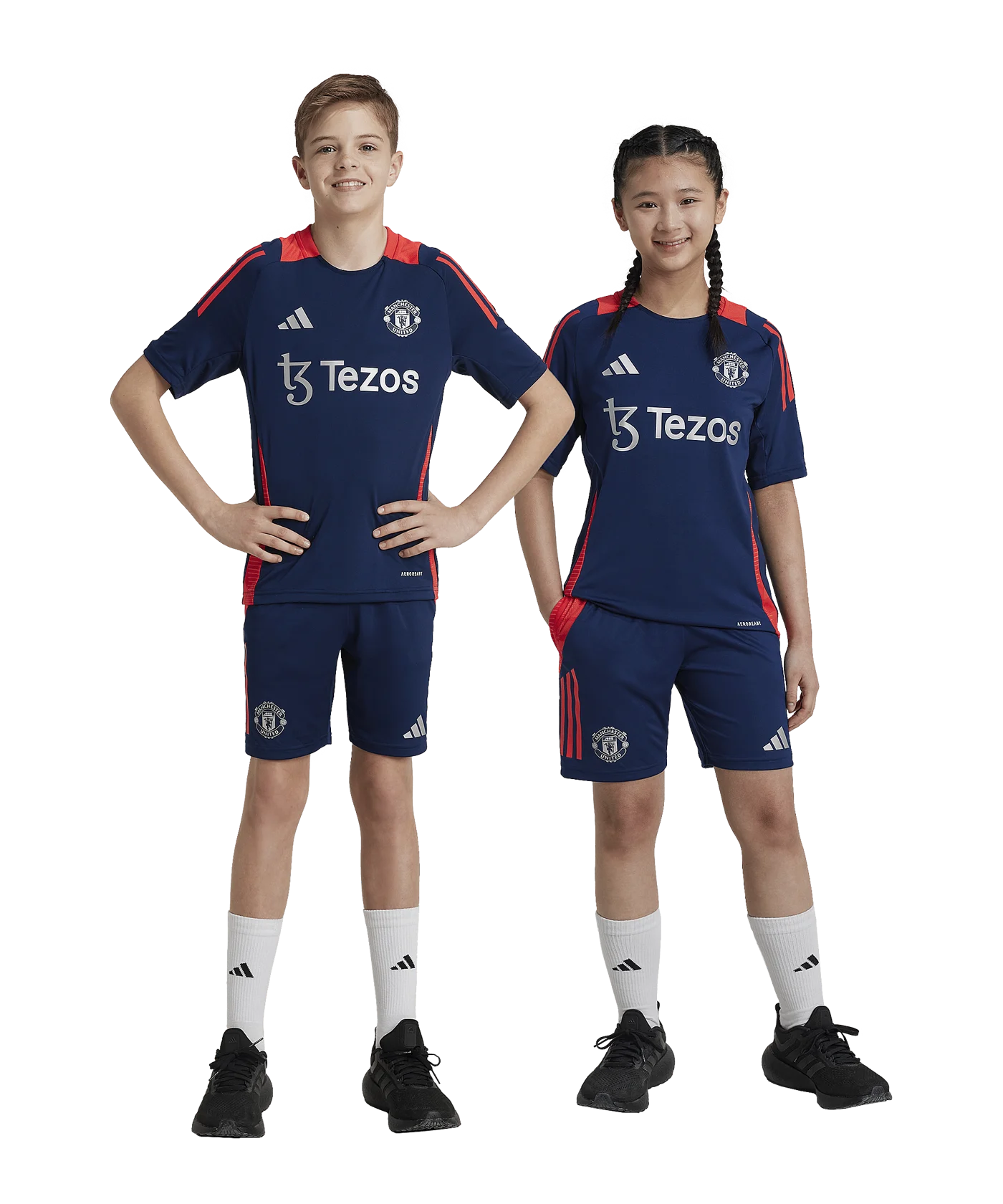 adidas Manchester United Short Kids Blau