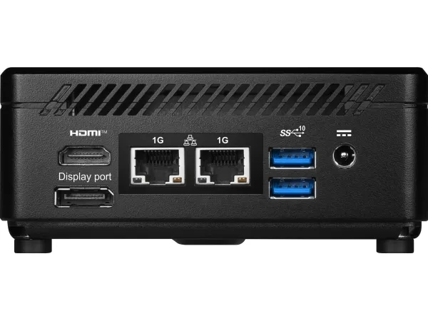 MSI Cubi N ADL 001BEU - Barebone - mini PC 1 x N-series N200 / op til 3.7 GHz - RAM 0 GB - UHD Graphics - Gigabit Ethernet - sort