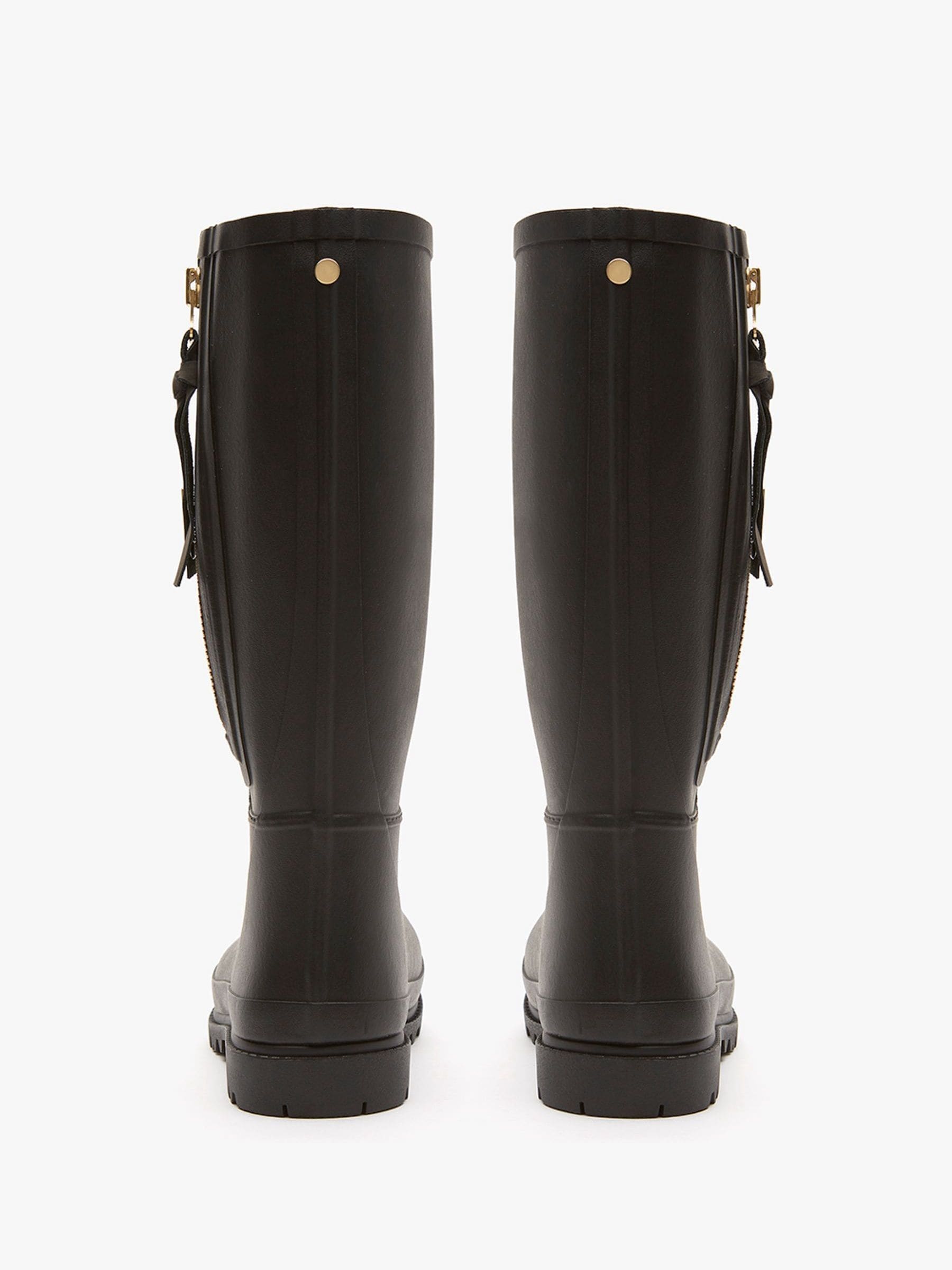 Zwart - Mint Velvet April regenlaarzen met rits
